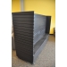 Rolling Slatwall Fixture,1x  8'x3'x5' High,  Black